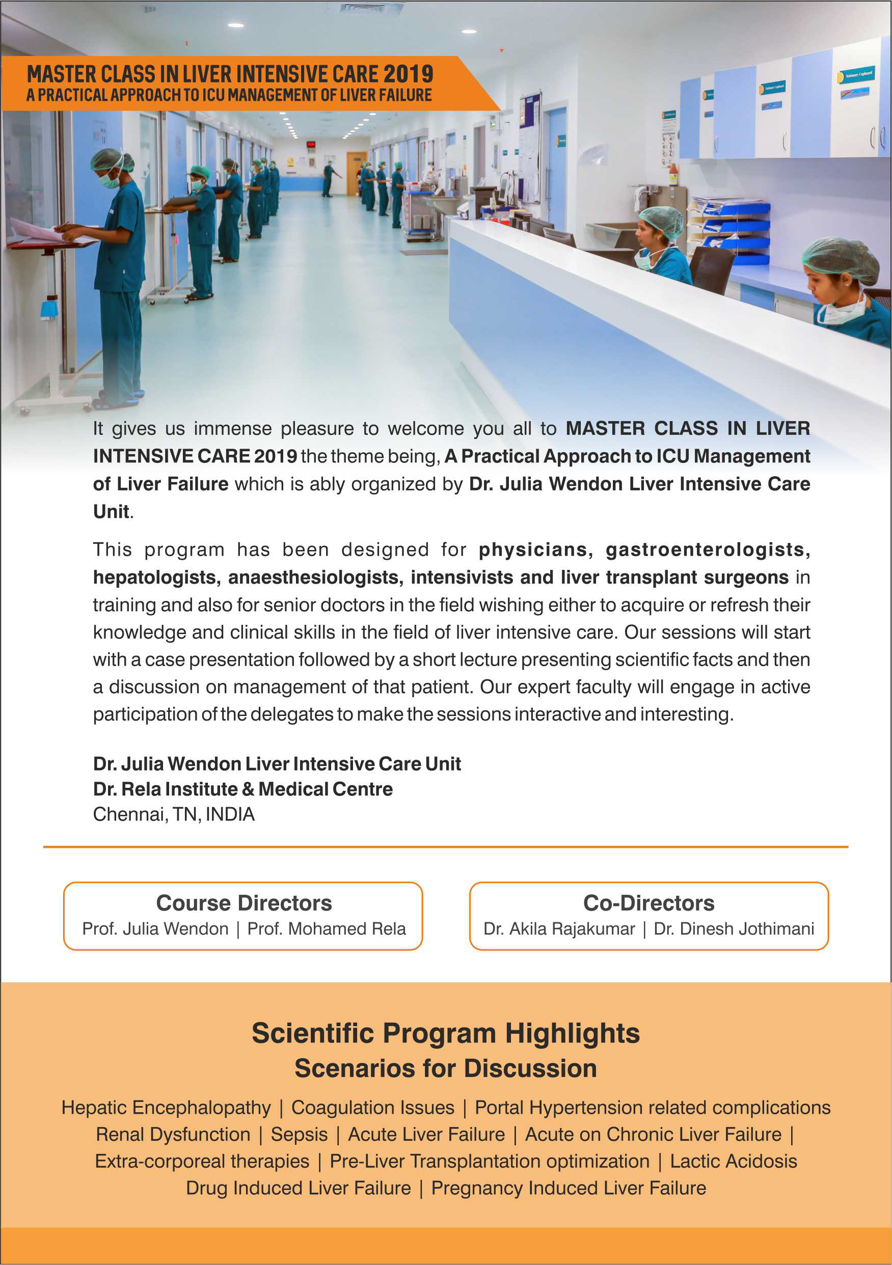 Master Class in Liver Intensive Care - CME - Rela Hospital